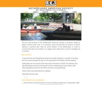 Nassocal.org(Home Page of the Netherlands American Society of Southern California (NAS)) Screenshot