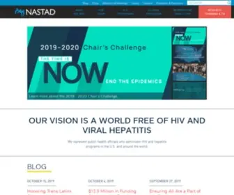 Nastad.org(Health department) Screenshot