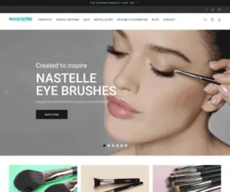 Nastelle.com(Professional makeup brushes and accessories) Screenshot