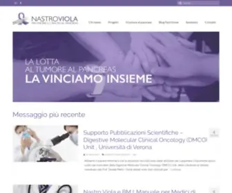 Nastroviola.org(Associazione lotta tumore al pancreas) Screenshot