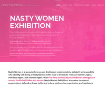 Nastywomenexhibition.org(Global Art Exhibitions and Activism) Screenshot