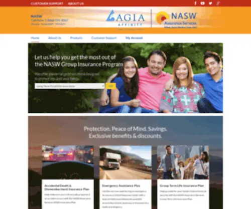 Naswmemberinsuranceprograms.org(NASW Assurance Services) Screenshot