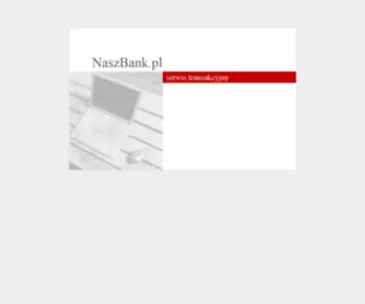 Naszbank.pl(Brak strony) Screenshot