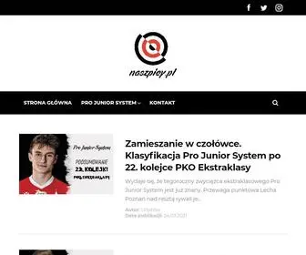 Naszpicy.pl(Jeśli szukasz informacji na temat pro junior system w pko ekstraklasie oraz fortuna 1 lidze) Screenshot