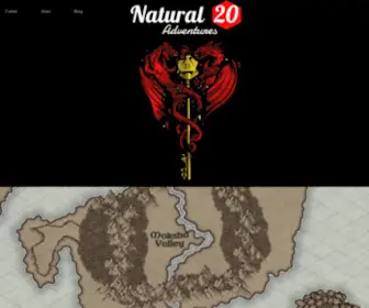 Nat20Adventures.com(Nat20 Adventures) Screenshot