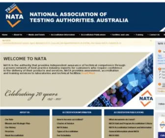 Nata.asn.au(National Association of Testing Authorities) Screenshot