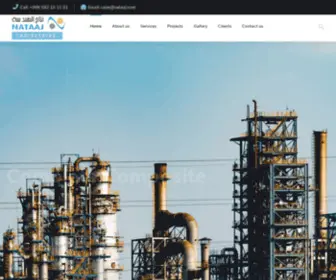 Nataaj.com(NATAAJ Integrated Sevices Corporation Company in Jubail) Screenshot