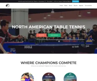 Natabletennis.com(Table Tennis from Coast to Coast) Screenshot