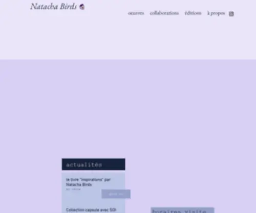 Natacha-Birds.fr(Natacha Birds) Screenshot