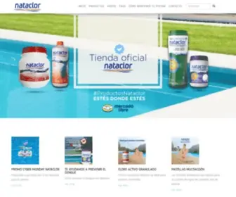 Nataclor.com.ar(Productos para el cuidado de tu piscina) Screenshot