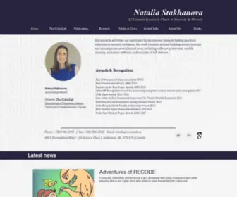 Nataliastakhanova.com(Home) Screenshot