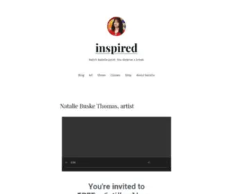 Nataliebuskethomas.com(You deserve a break) Screenshot