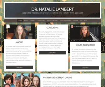 NataliejLambert.com(Associate Professor of Biostatistics and Health Data Sciences) Screenshot