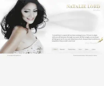 Natalielord.com("I would love to spend all my time writing to you; I’d love to share with you all) Screenshot