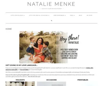 Nataliemenke.com(The Home for DIY Gift Ideas That Surprise & Delight) Screenshot