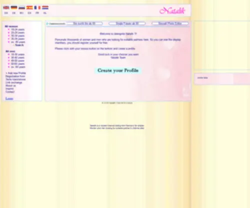 Natalik.de(Datingsite for Women) Screenshot