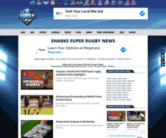 Natalsharksrugby.com(Sharks Super Rugby) Screenshot