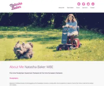 Natasha-Baker.com(Natasha Baker MBE Paralympic Equestrian Rider) Screenshot