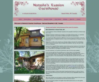 Natashasguesthouse.com(Bed & Breakfast in Grand Forks) Screenshot