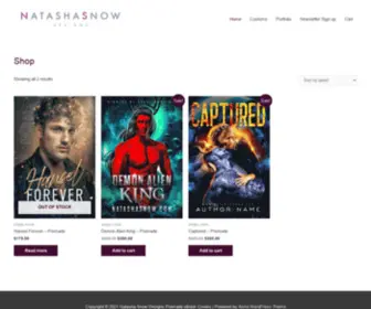 Natashasnowpremades.com(Natasha Snow Designs Premade eBook Covers) Screenshot