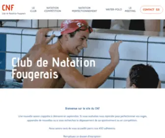 Natation-Fougeres.com(Accueil) Screenshot