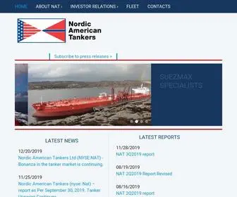 Nat.bm(Nordic American Tankers Limited) Screenshot