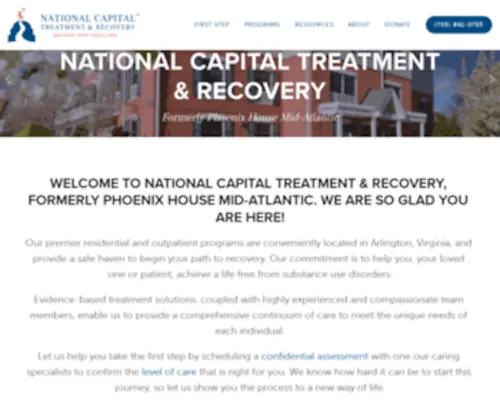 Natcaptreatment.org(National Capital Treatment & Recovery) Screenshot