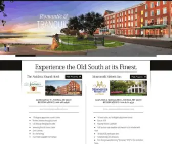 Natchez.com(Experience the Old South at it's finest in Natchez) Screenshot