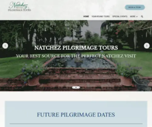 Natchezpilgrimage.com(Natchez Pilgrimage Tours) Screenshot