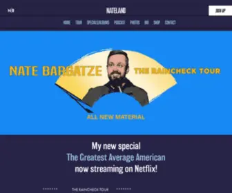 Natebargatze.com(Nate Bargatze) Screenshot