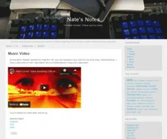 Natecornell.com(Nate's Notes) Screenshot