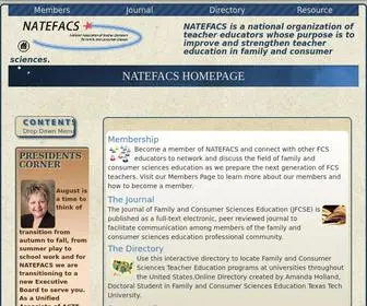 Natefacs.org(Teacher education) Screenshot