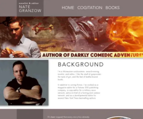 Nategranzow.com(Novelist, Editor, Outdoorsman) Screenshot