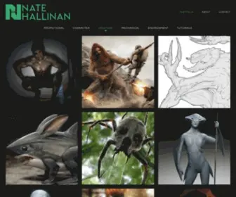 Natehallinan.com(Art of Nate Hallinan) Screenshot