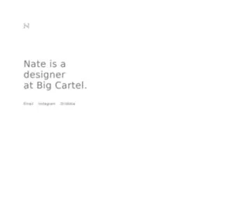 Natehanson.com(Nate Hanson is a designer) Screenshot