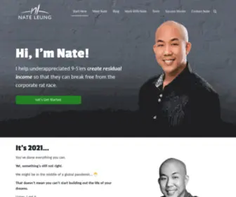 Nateleung.com(Online MLM Network Marketing) Screenshot