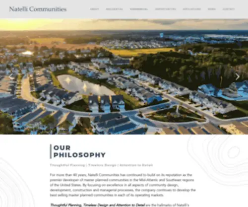 Natellicommunities.com(Large-Scale Planned Community Developer) Screenshot