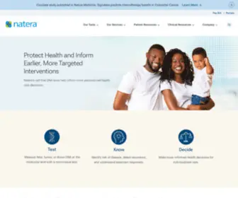 Natera.com(A global leader in cell) Screenshot