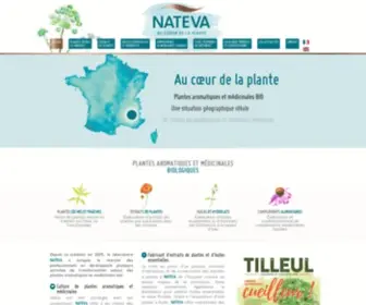 Nateva.fr(Plantes aromatiques et médicinales bio) Screenshot