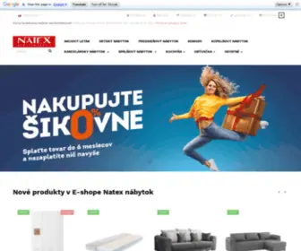 Natex-Nabytok.sk(Natex nabytok) Screenshot
