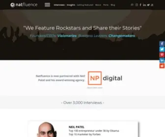 Natfluence.com(Founders/CEOs) Screenshot