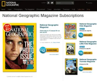 Natgeomagazines.com(National Geographic Magazine Subscriptions) Screenshot