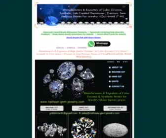 Nathaan-Gem-Jewelry.com(Nathaan Gemstones The largest supplier of Cubic Zirconia including Loose Cz Cubic Zirconia) Screenshot