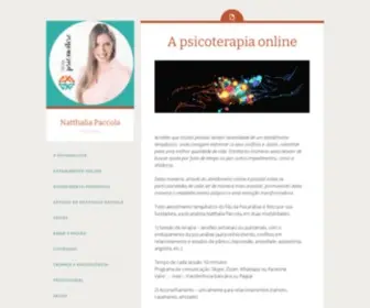 Nathaliapaccola.com.br(A psicoterapia online) Screenshot