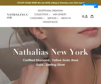 Nathalias.com(Official NATHALIAS New York Online Fine Jewelry shop) Screenshot