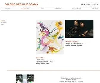 Nathalieobadia.com(Galerie Nathalie Obadia) Screenshot