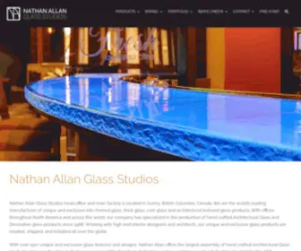 Nathanallan.com(Decorative and Architectural Glass) Screenshot