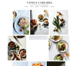 Nathancarrabba.com(Food Stylist & Recipe Developer) Screenshot