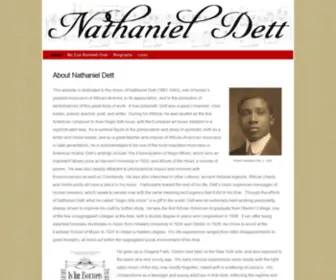 Nathanieldett.org(Nathaniel Dett) Screenshot