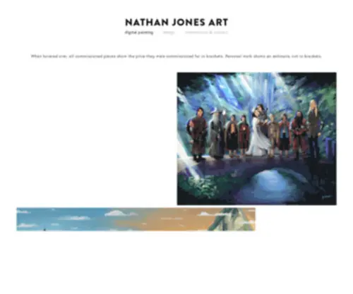 Nathanjonesart.com(Nathan Jones Art) Screenshot